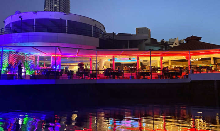 Night view of Bahrain- Raye's Restaurant Coral Bay